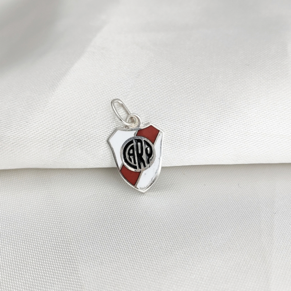 Producto - Dije Escudo River Plate Plata 925 Mediano Esmaltado CARP - 2
