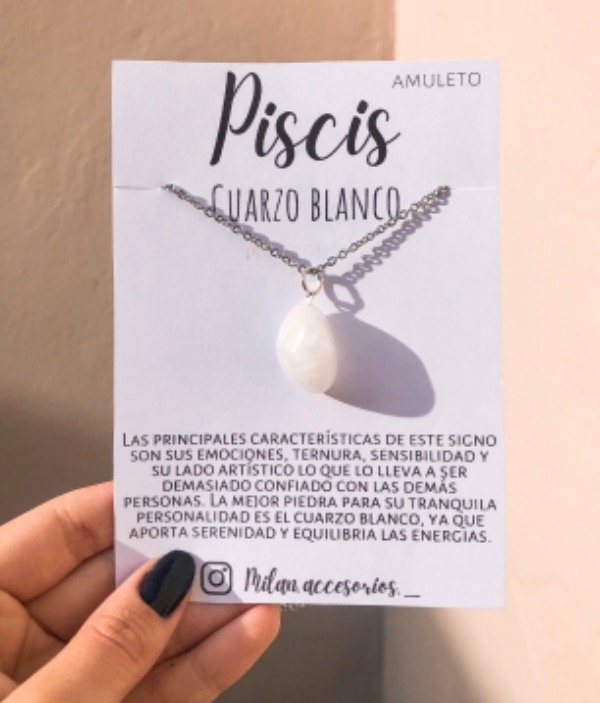 Producto - Collar PISCIS con Piedra natural
