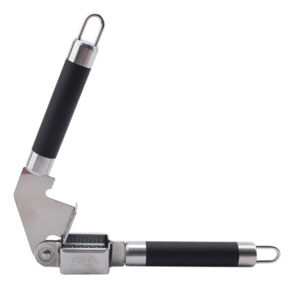 Producto - Prensa ajo manual de acero con mango siliconado