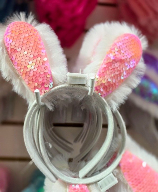 Producto - Vinchas Conejas Peluches Lentejuelas Led x 12