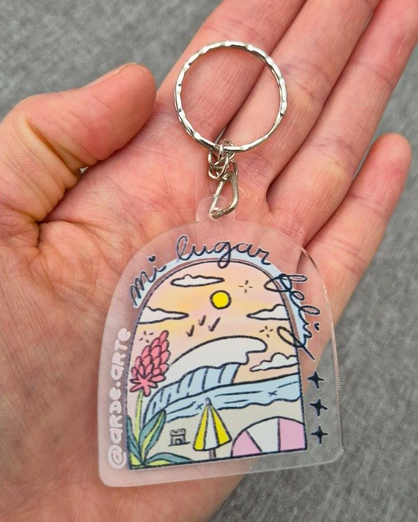 Producto - Llavero Mi lugar feliz