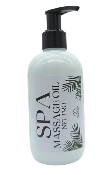 Producto - ACEITE PARA MASAJES NEUTRO "SPA" 250ML CON BOMBA DOSIFICADORA. QSPANEU250B