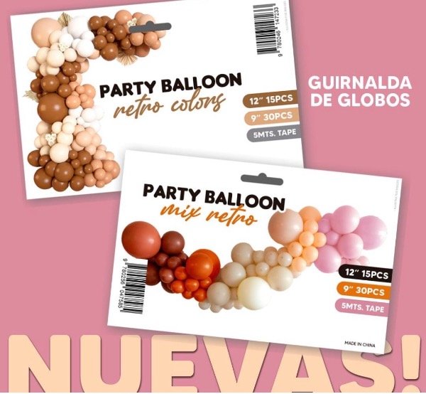 Producto - Guirnalda de globos mix retro