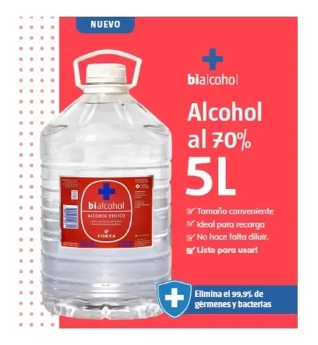 Producto - Bialcohol Alcohol al 70 x5L