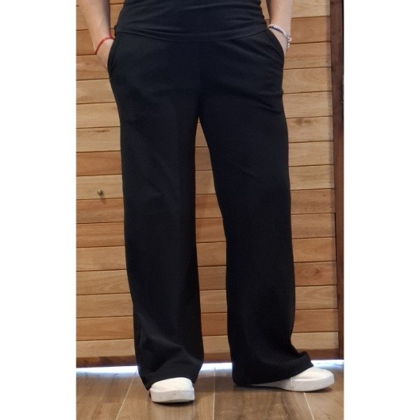 Producto - Palazo de darlon color negro gris