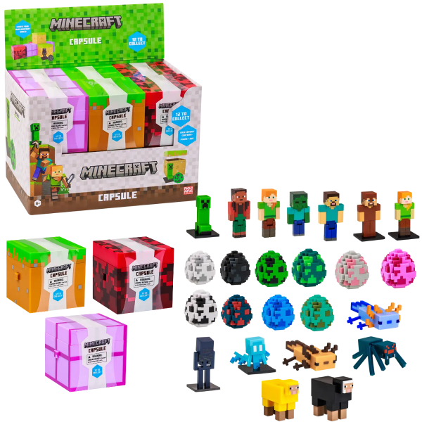 Producto - Minecraft Figura Toppeez + Capsula Coleccionable SORPRESA x1