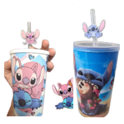 Producto - VASO TAPA PLANA STICH APLIQUE