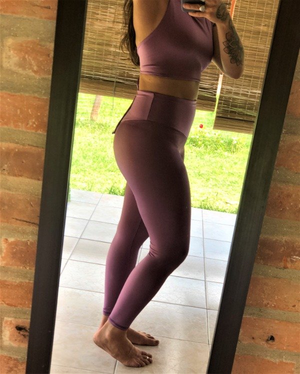 Calza larga malva brillante — imagen 5