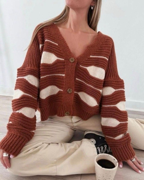 Producto - LINEA ROUSE CARDIGAN ONDAS
