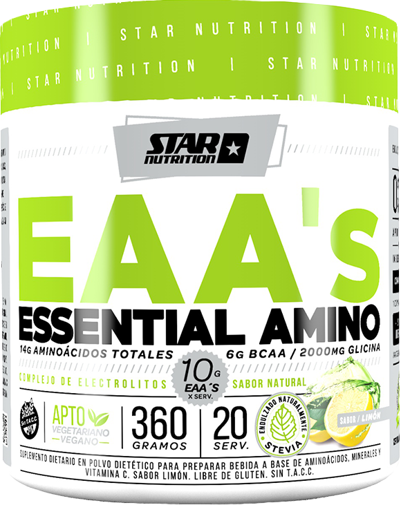 Producto - Aminoácidos Esenciales Apto Vegano Eaas 20 Serv Star Nutrition Sin Tacc