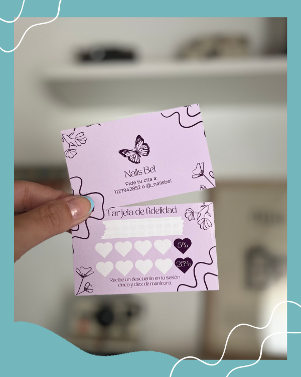 Producto - tarjetas de fidelidad - doble faz - 0