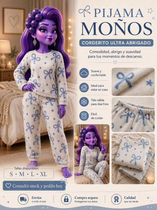 Producto - Pijama de moñitos