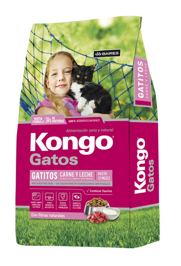 Producto - Kongo Gato Kitten Carne y Leche