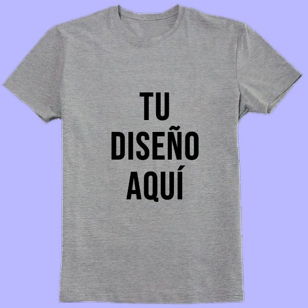 Producto - Remera adulto modal gris personalizada