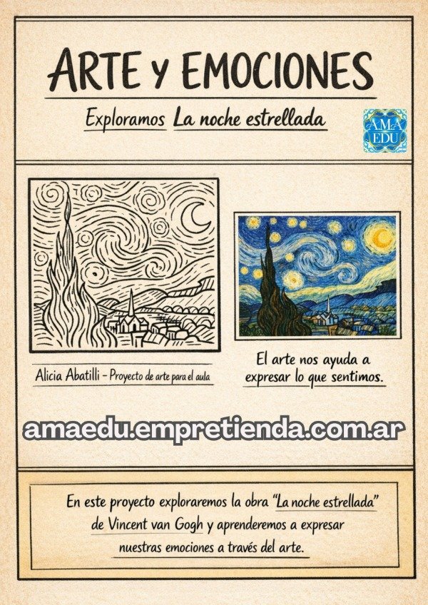 Producto - ARTE Y EMOCIONES - La noche estrellada (Material Gratuito)