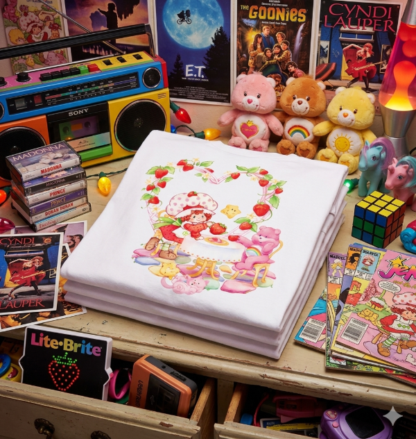 Producto - Remera Mujer Frutillitas y Osito Cariñoso