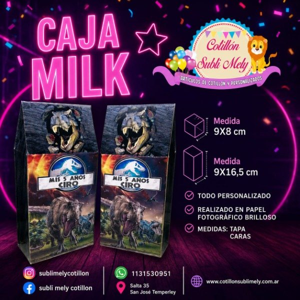 Producto - CAJA MILK PERSONALIZADA
