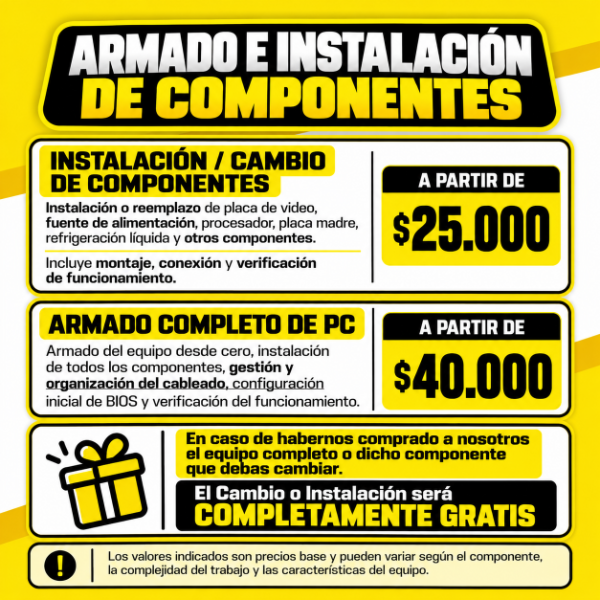 Producto - Armado de PC - Cambio de Componentes - 1
