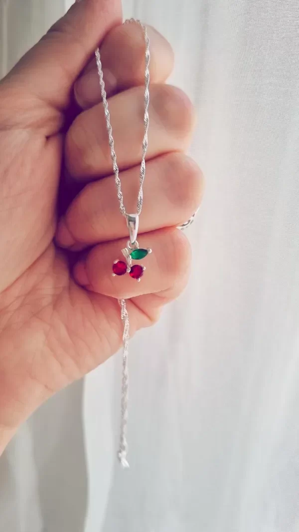 Producto - Gargantilla cerecita plata 925 40cm