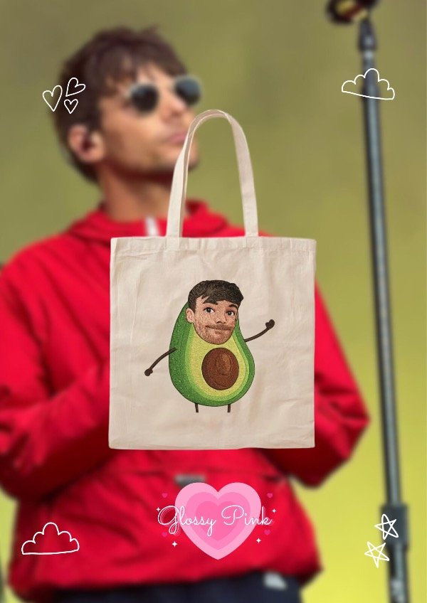 Producto - Tote Bag Louis Avocado Efecto Bordado - DTF