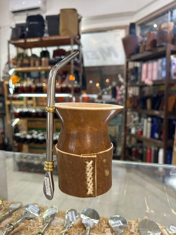 Producto - Mate Porongo con base de cuero