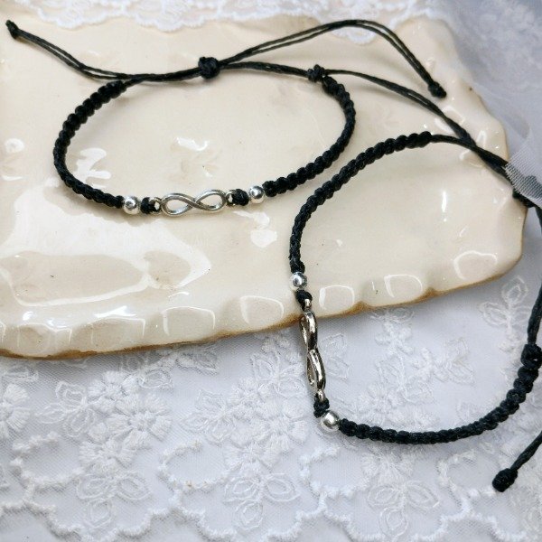 Producto - Pulsera par Infinito negro