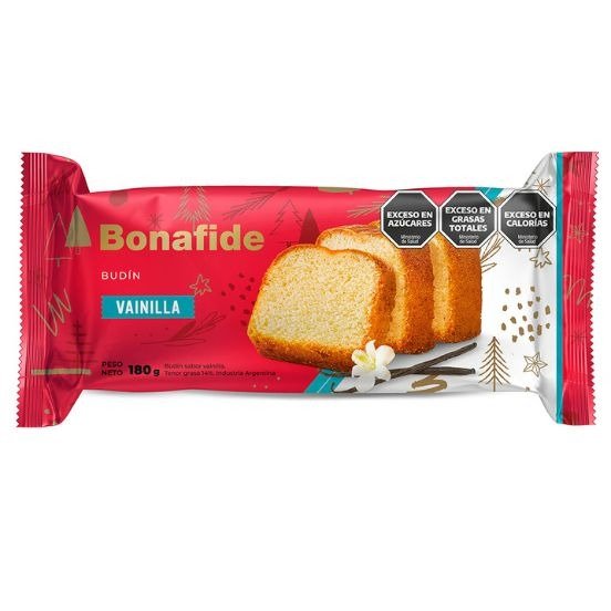 Producto - Budín de Vainilla x180grs (Bonafide)