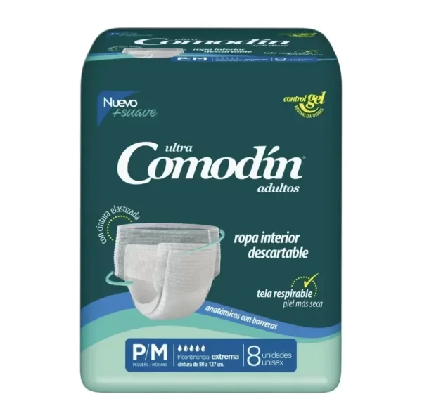 Producto - Comodin Ropa Interior Descartable Talle P/M (8 unidades)