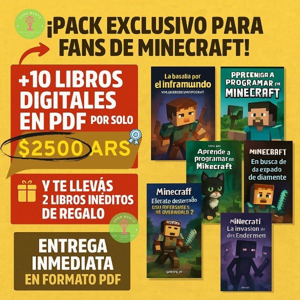 Producto - Pack EXCLUSIVO para fans de Minecraft