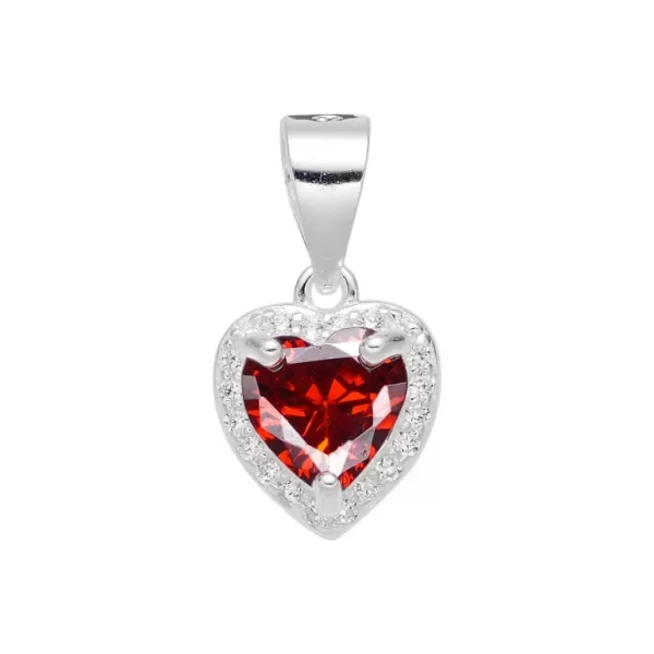 Producto - Dije 8mm corazón rojo