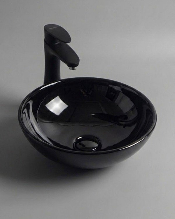 Producto - Bacha de apoyo ASTRO negro brillante