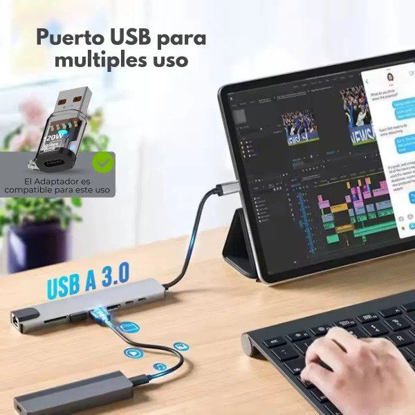 Producto - Hub usb 8 en 1 con RJ45 y HDMI - 3
