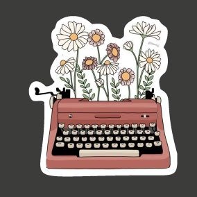 Producto - Maquina de escribir, flores 217