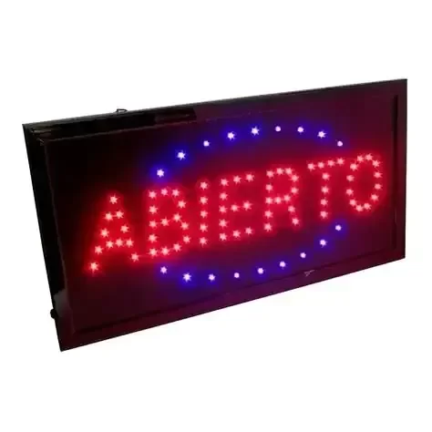 Producto - Cartel Led Colores Luminoso Abierto