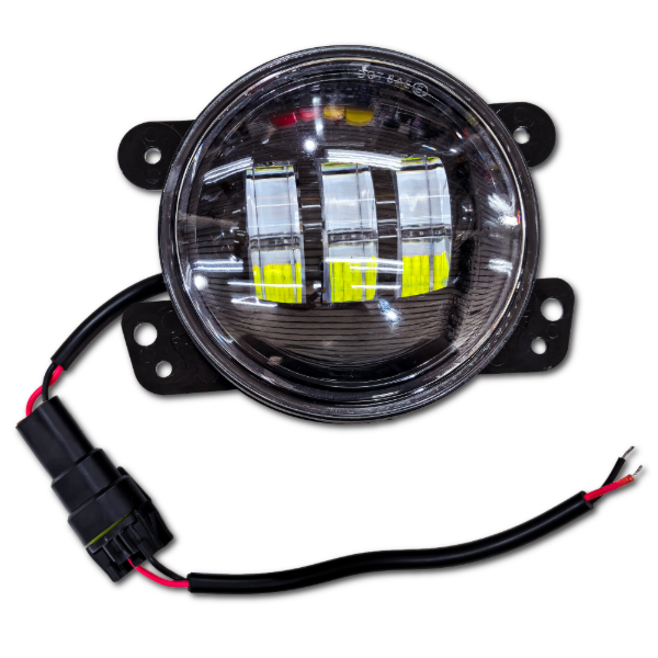 Producto - JGO DE FAROS AUXILIAR REDONDOS  10CM 12/24V LUZ BLANCA 16SQ - 1