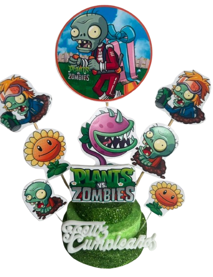 Producto - Adorno Base Telgopor Plantas Vs Zombies x1