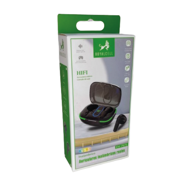 Producto - AURICULARES INALAMBRICOS ROYALCELL - P070
