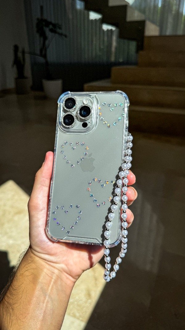 Producto - Case Corazoncitos en Corazones + Colgante Perlas de Regalo