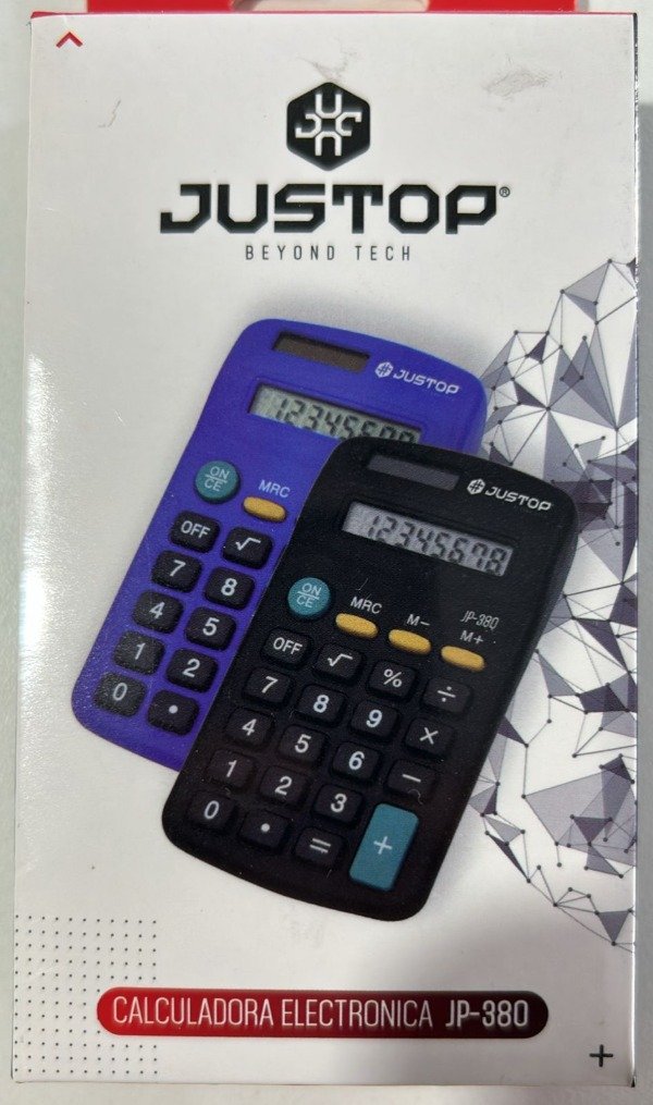 Producto - CALCULADORA DE BOLSILLO JUSTOP DE 8 DIGITOS