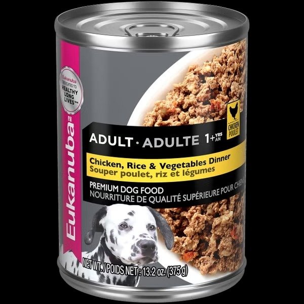 Producto - Lata Eukanuba Pollo, arroz y verduras x 375 gr