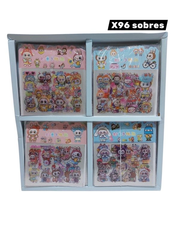 Producto - CAJA STICKER LABUBU X96 SOBRES