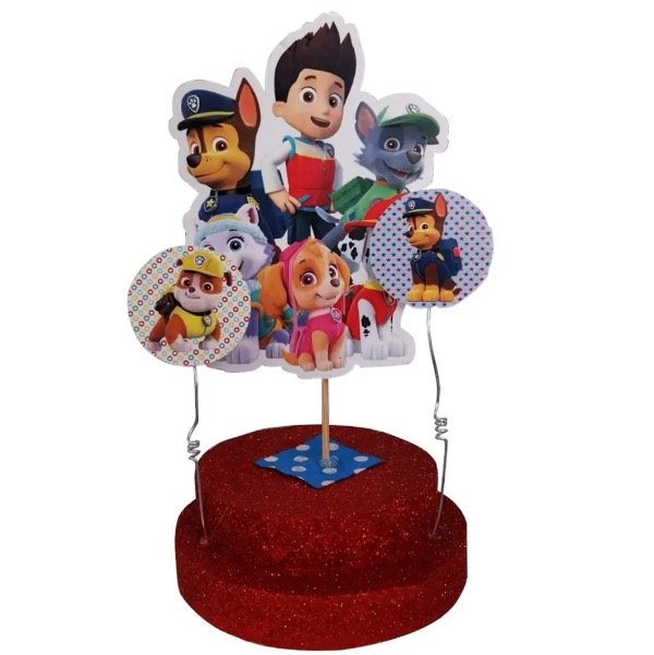 Producto - Adorno Torta Telgopor paw Patrol