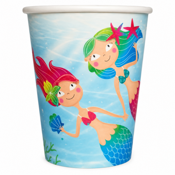Producto - VASO DE POLIPAPEL SIRENITA 266cc x 6 un.