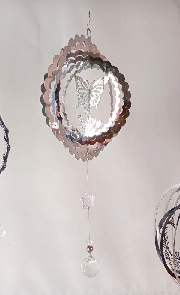 Producto - Giraviento grande, decorado con caireles o perlas - esfera 3 cm