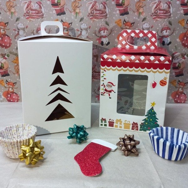 Producto - Caja pan dulce 1kg árbol calado