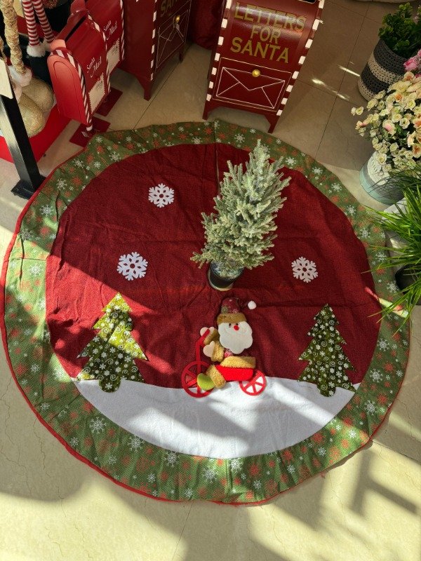 Producto - Pie de árbol rojo - Papá Noel en bici (Efectivo: 79.920)