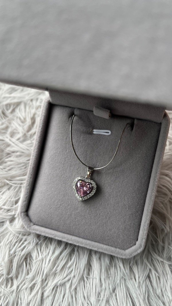 Producto - Collar luz cristal rosa - 2
