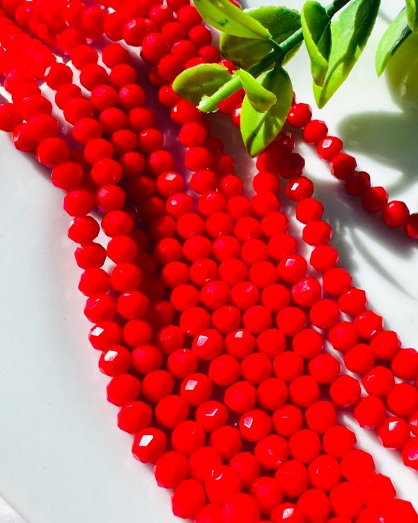 Producto - TIRA CRISTAL DE ROCA ROJO 4MM
