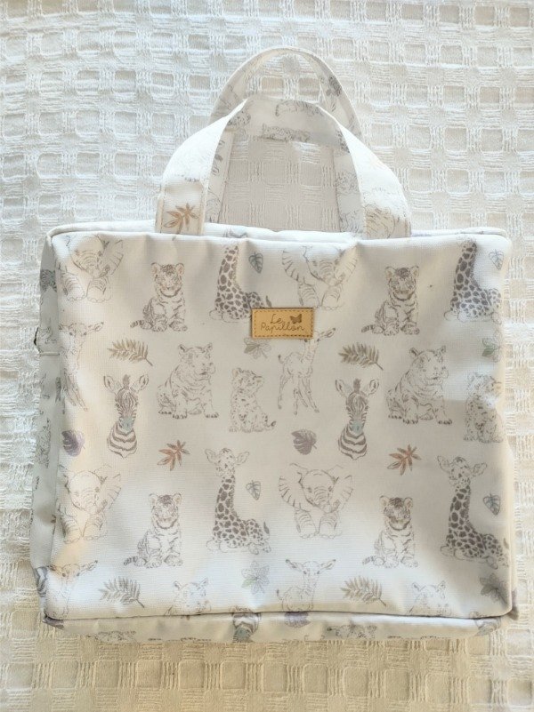 Producto - Valija Animalitos de selva grises