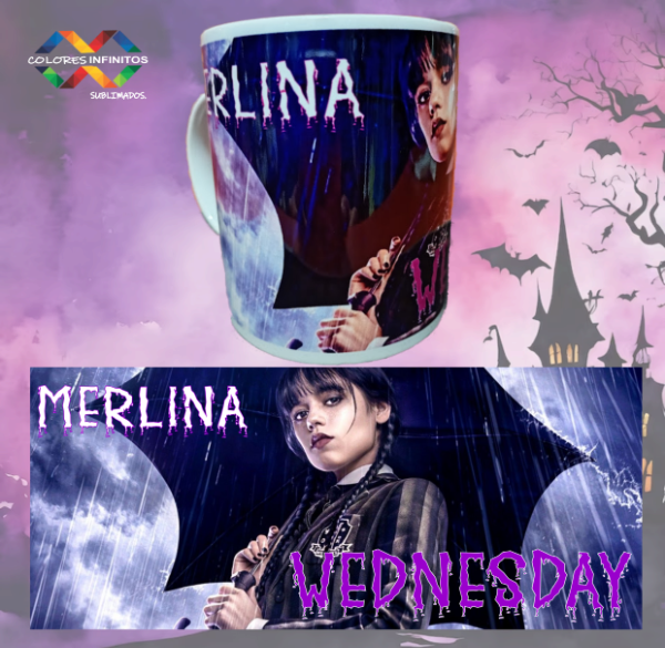 Producto - TAZA CERAMICA -MERLINA-DISEÑO SUBLIMADO - 0